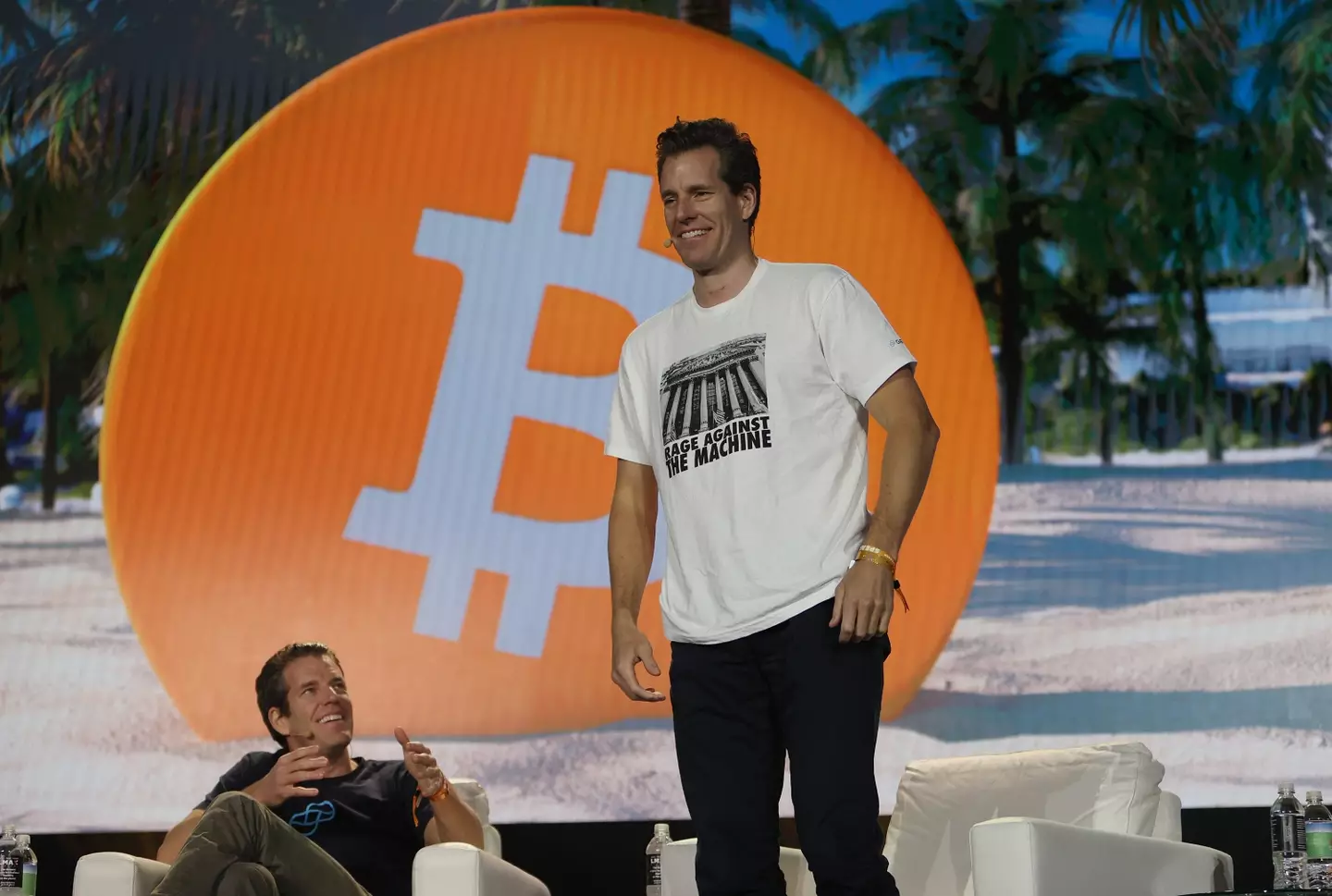 Cameron and Tyler Winklevoss are officially Bitcoin billionaires (Joe Raedle / Staff / Getty)