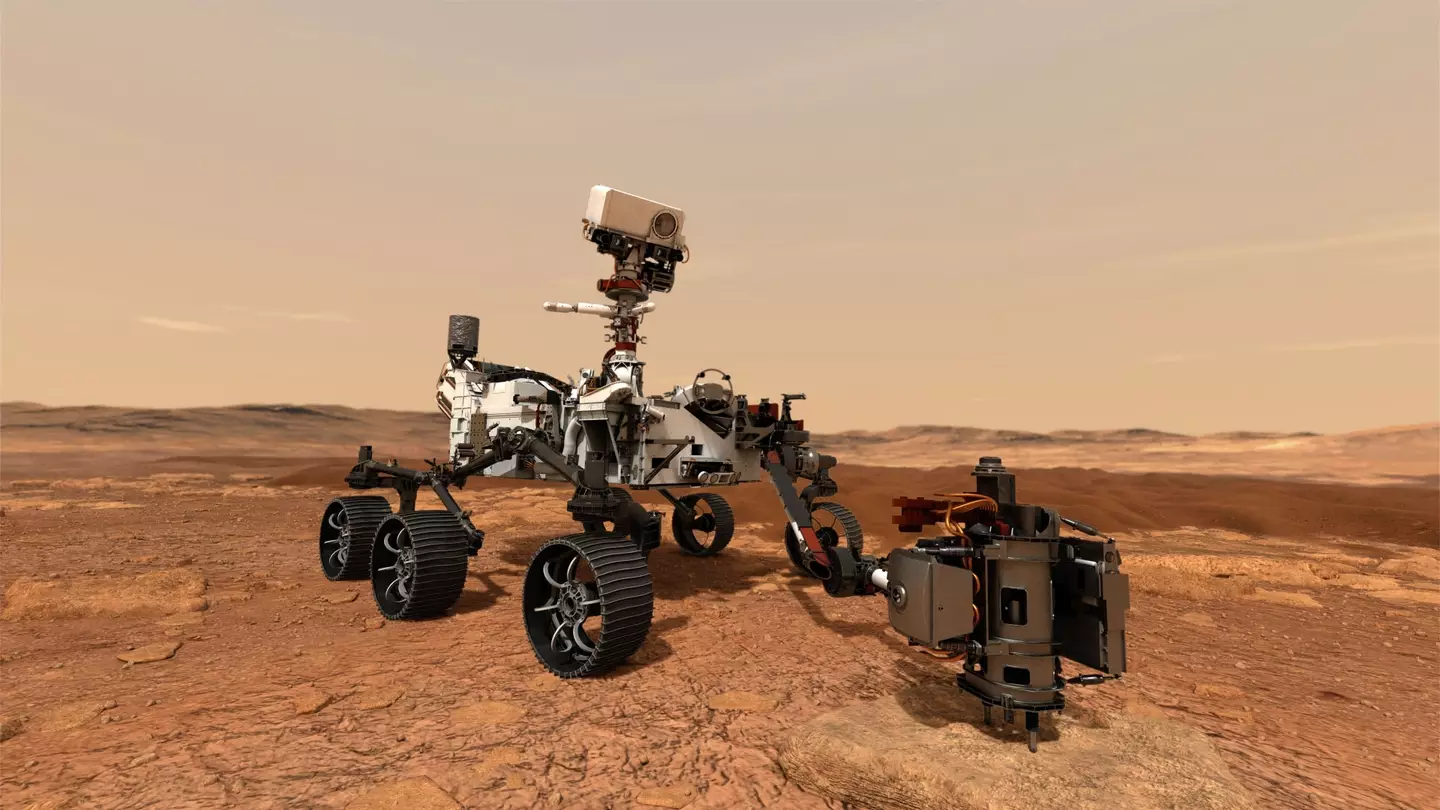 Scientists hope a rover or probe might be able to discover what's lurking inside the holes (NASA via Getty Images)