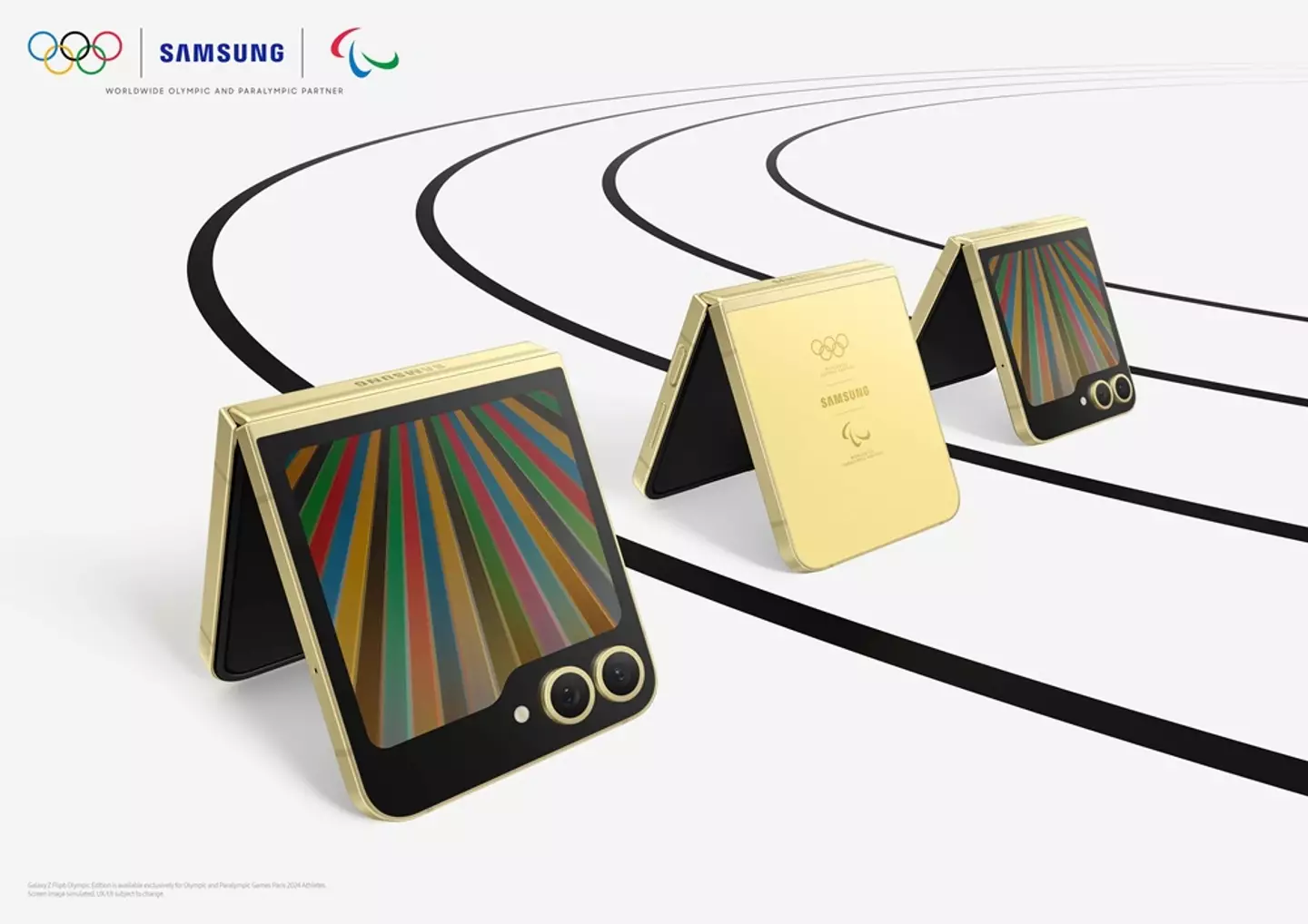 The phones are only available to Olympic athletes (Samsung)