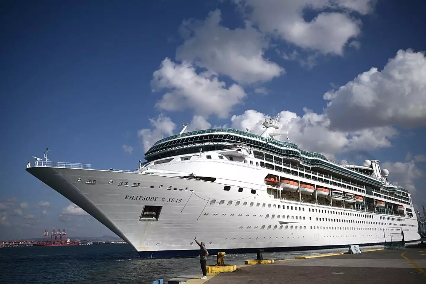 He jumped off the ship as he did not want to face any additional charges on the $14,600 that he was holding (Aris Messinis/AFP via Getty Images)