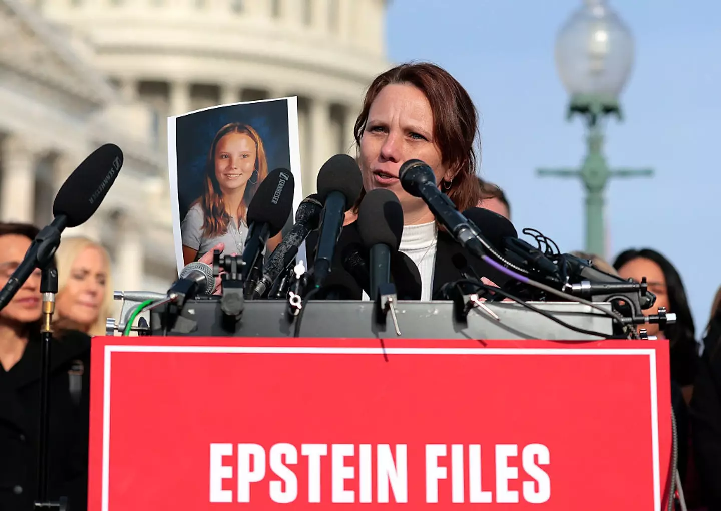 Victims have praised the decision to pass the Epstein Transparency Act, with House members voting 427-1 (Heather Diehl/Getty Images)