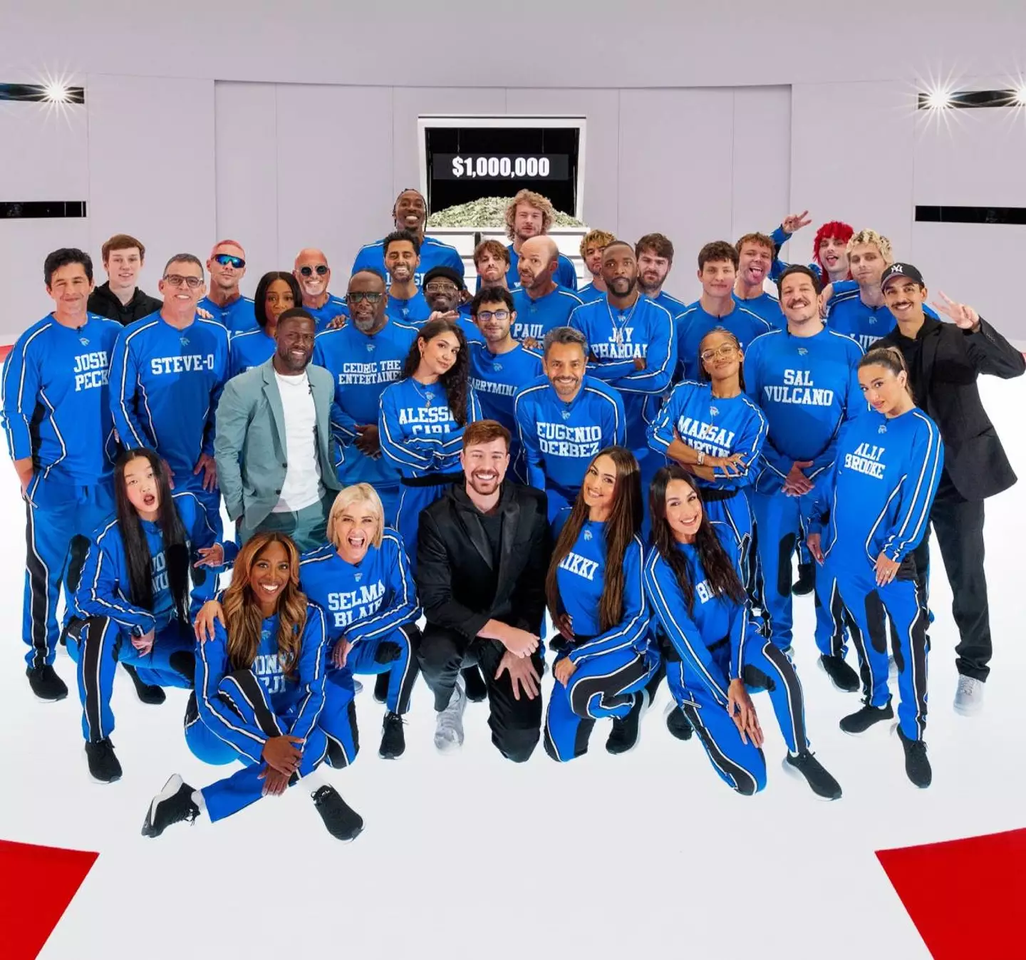 Donaldson has a unique way to stop himself being mobbed by fans (X / MrBeast)