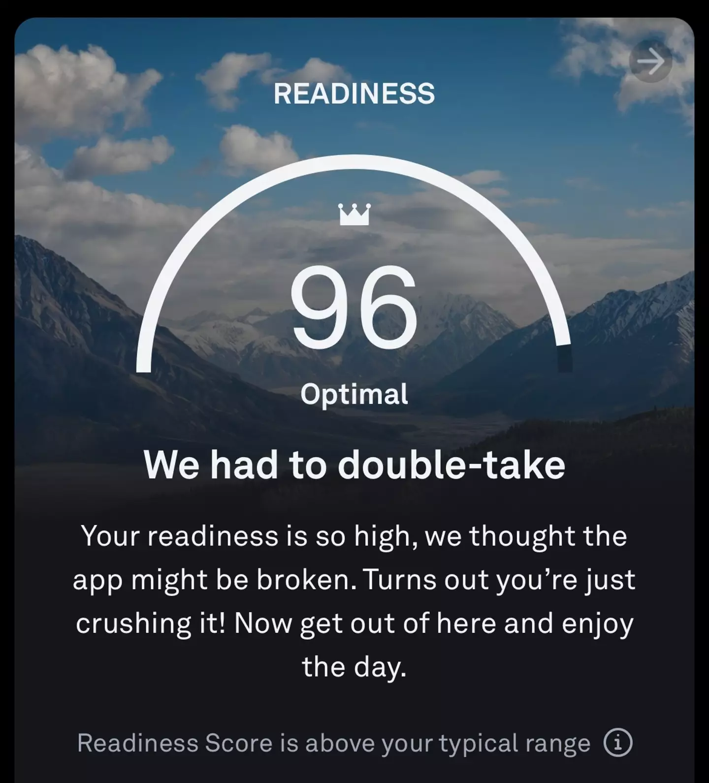 Nothing beats a compliment from the Oura app