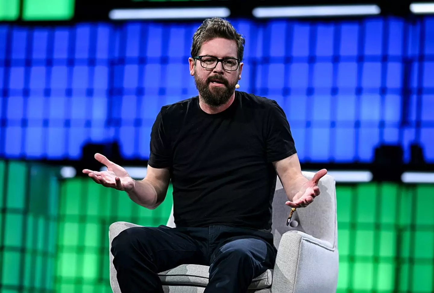 The Twitter co-founder has launched a very different kind of app (Ramsey Cardy / Contributor / Getty)
