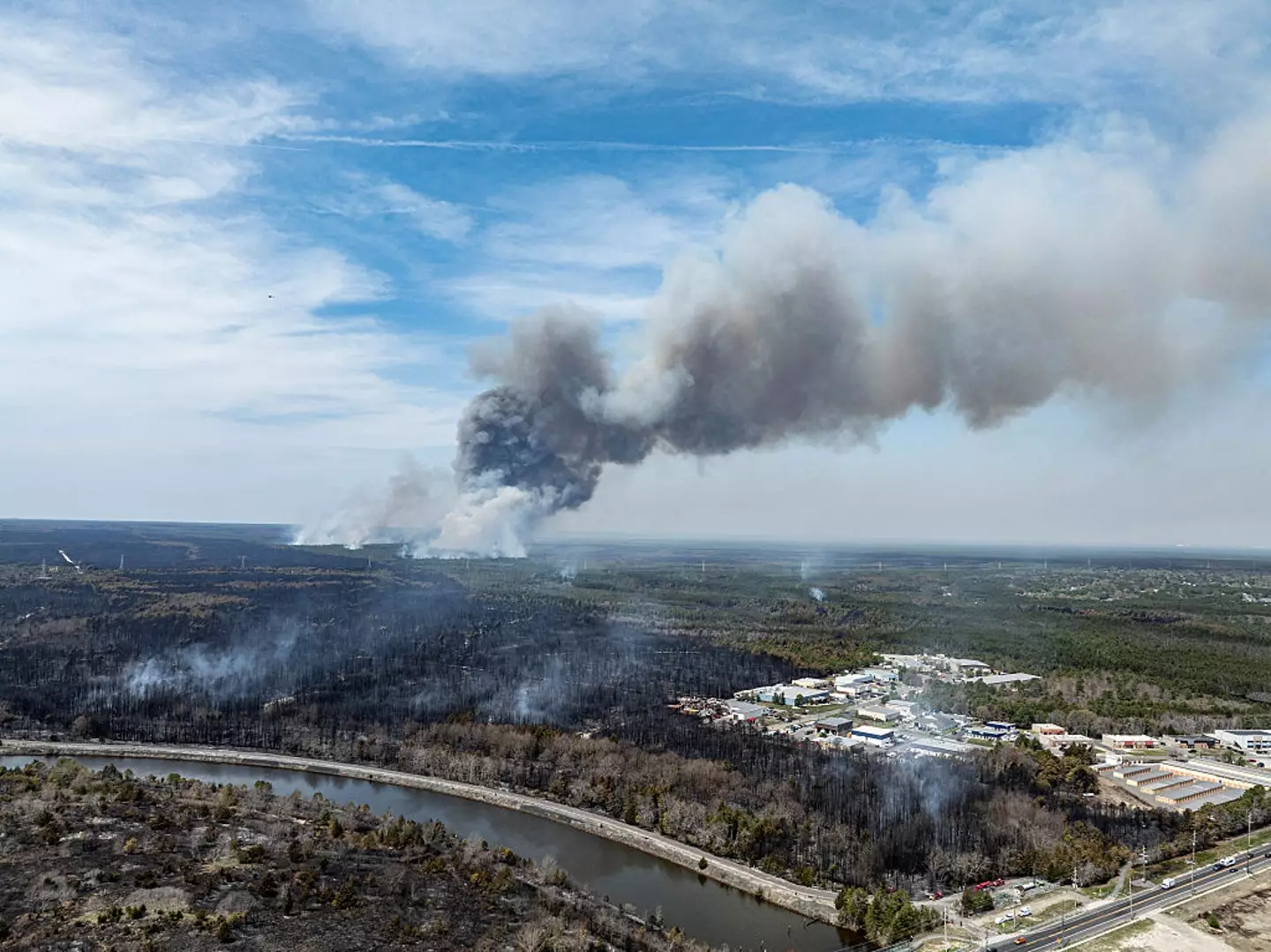 Americans are being warned about the health risks from inhaling the smoke (Lokman Vural Elibol/Anadolu via Getty Images)