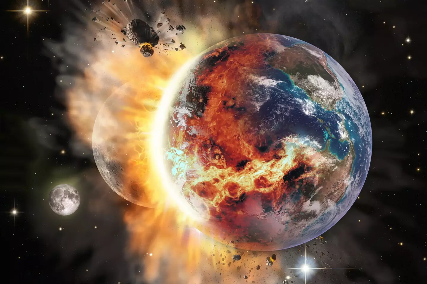 A theory suggests that an ancient planet collided with Earth billions of years ago (Elen11/Getty Images)