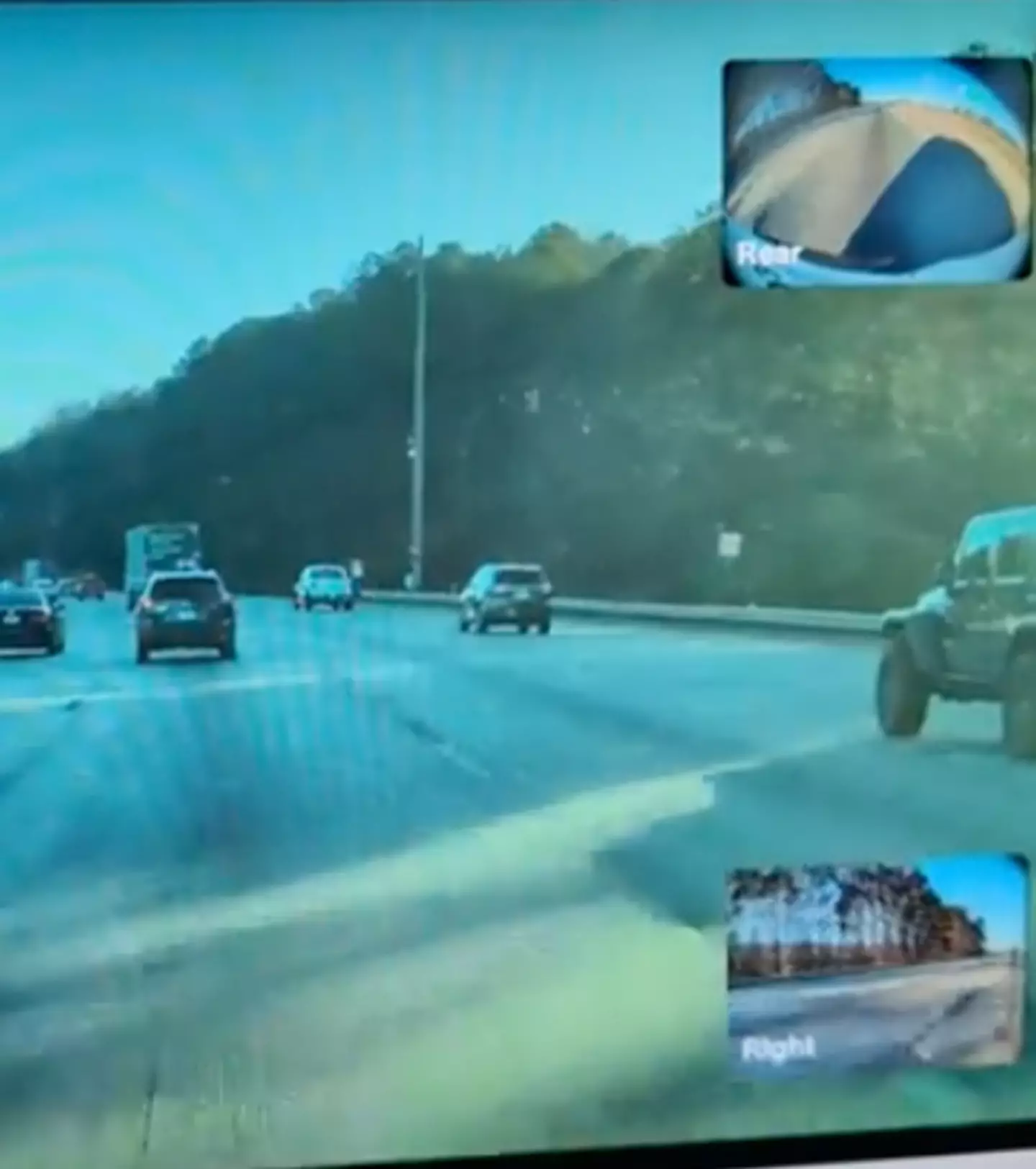 Tesla's Autopilot swerved in response to a potential collision / badrecursion/ Reddit