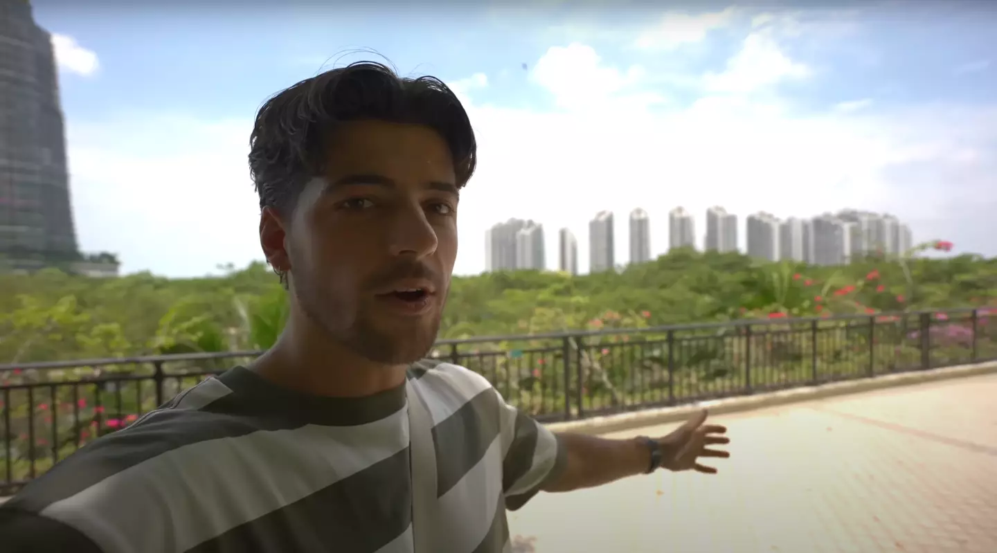 The YouTuber visited the failed $100 billion city (YouTube/@benmorris)