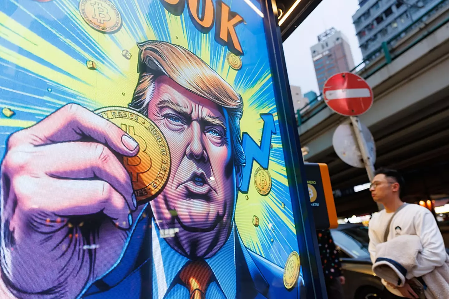Trump's inauguration celebration crypto coin saw a massive spike in the hours following its release (May James/SOPA Images/LightRocket via Getty Images)