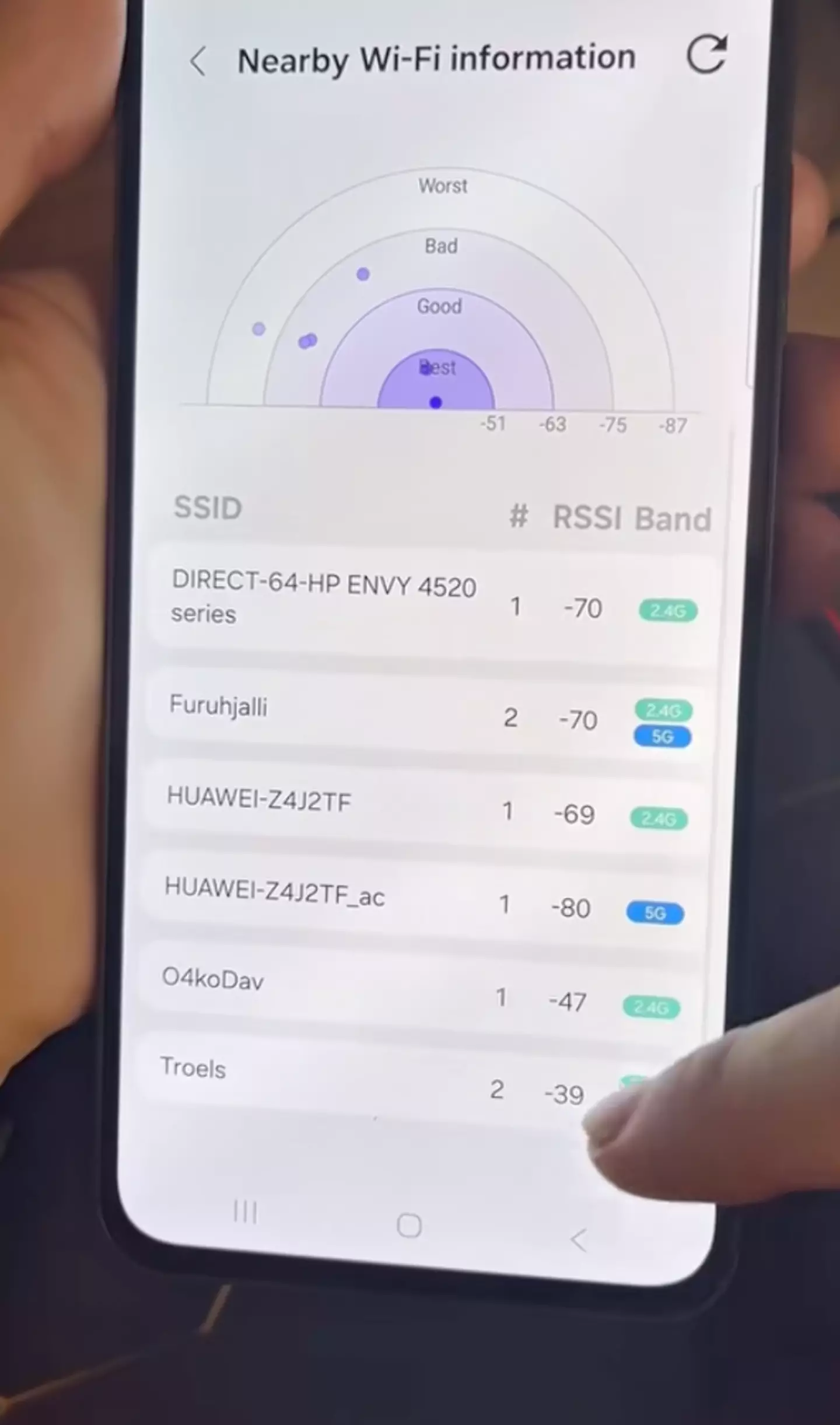 This lets you see the connection strength of your WiFi (TikTok/technoskill)