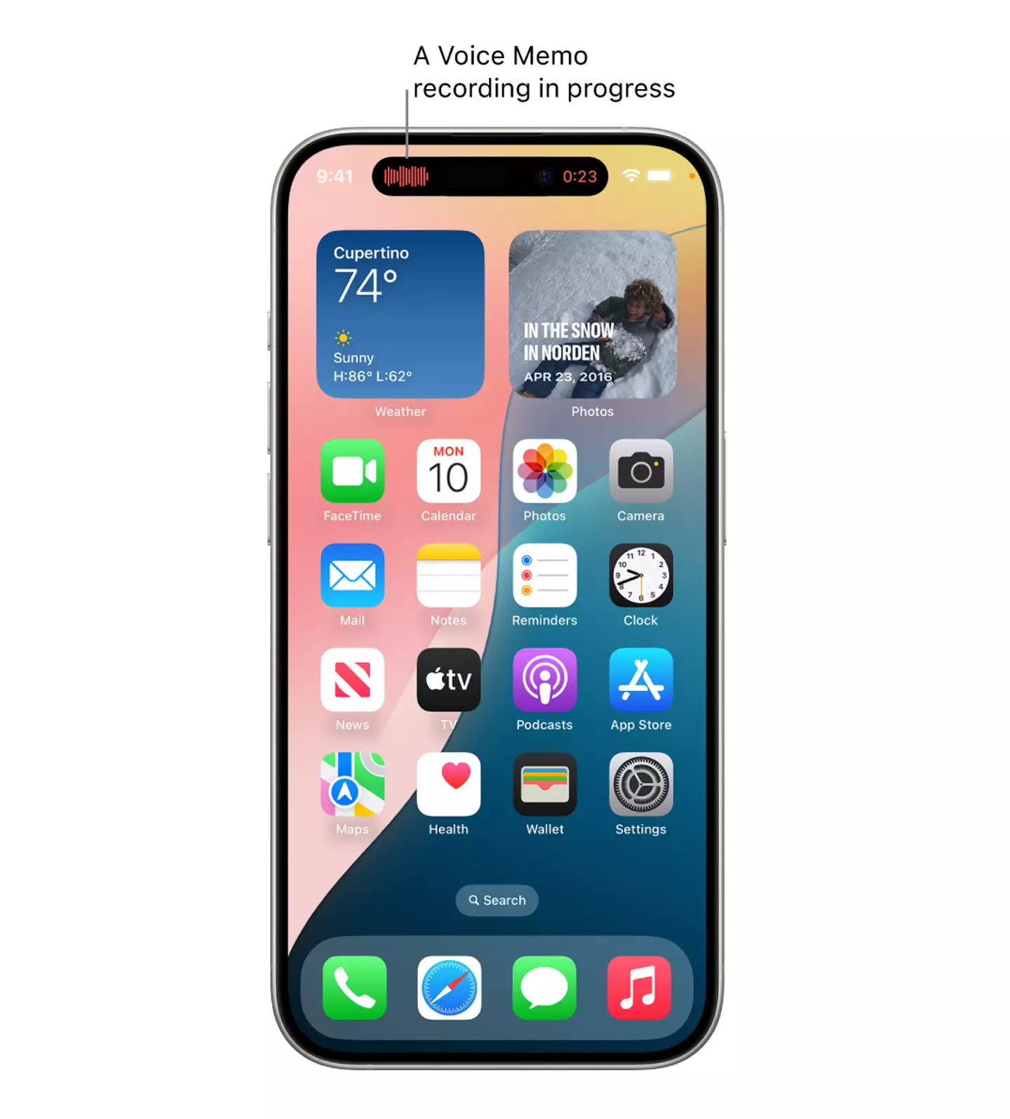 The Dynamic Island is a handy iPhone tool (Apple)