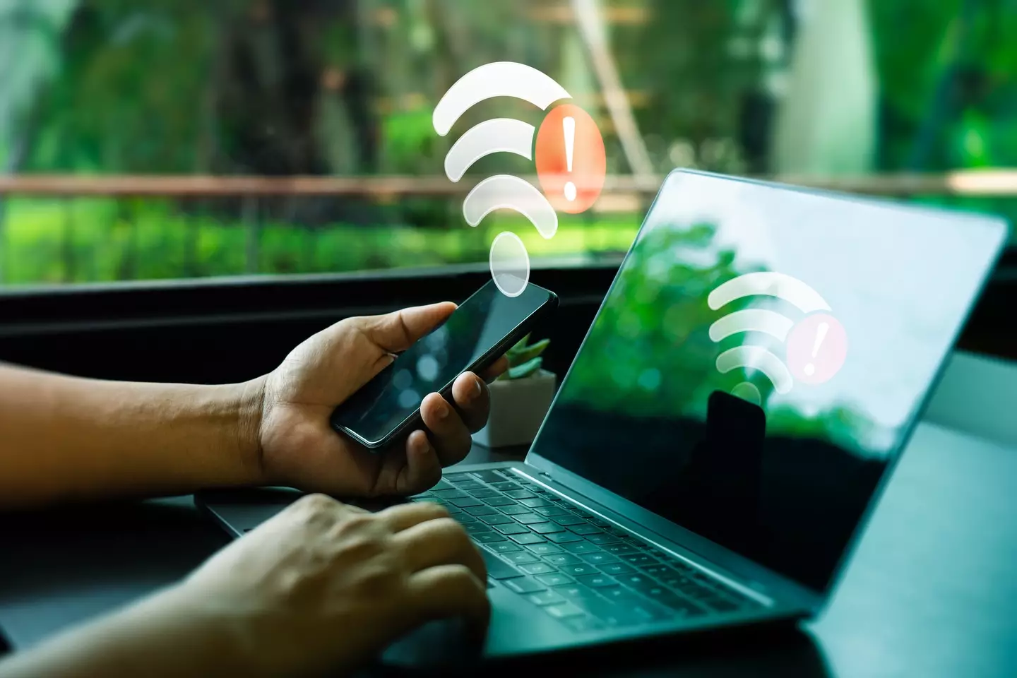 Many users had no internet service for nearly 24 hours (Shutthiphong Chandaeng/Getty Images)