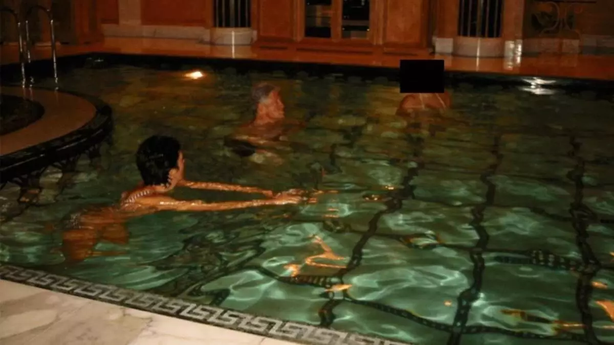 Clinton features in numerous photos in the latest release (US Department of Justice)