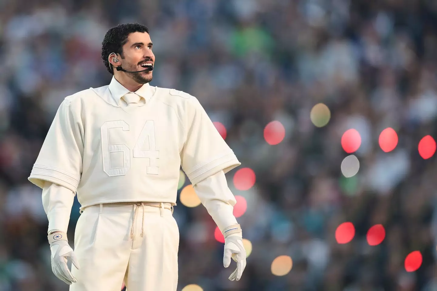 Bad Bunny headlined the Super Bowl halftime show (Kathryn Riley/Getty Images)