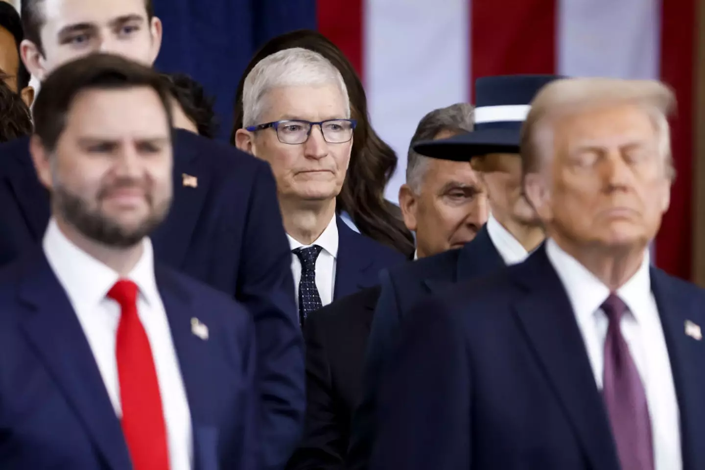 Donald Trump and Tim Cook (Pool / Pool / Getty)