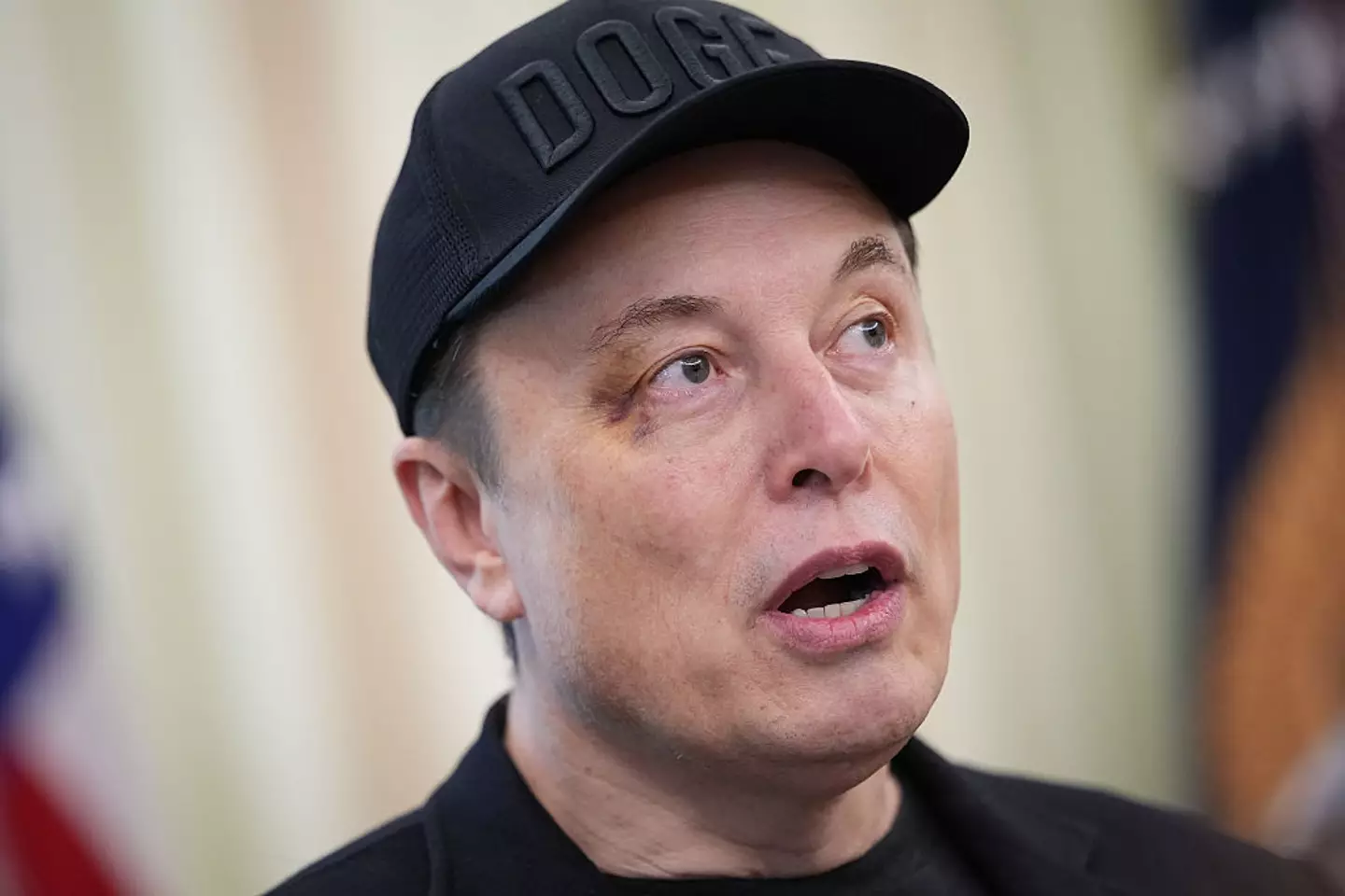 Musk claimed he got the injury from 'horsing around' with his five-year-old son. (Kevin Dietsch / Staff / Getty)