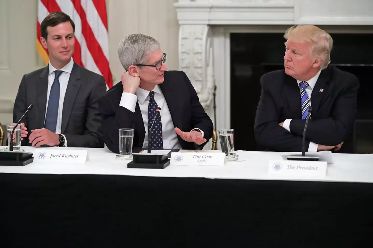 There could be trouble in paradise for the Apple CEO and the POTUS (Chip Somodevilla / Staff / Getty)