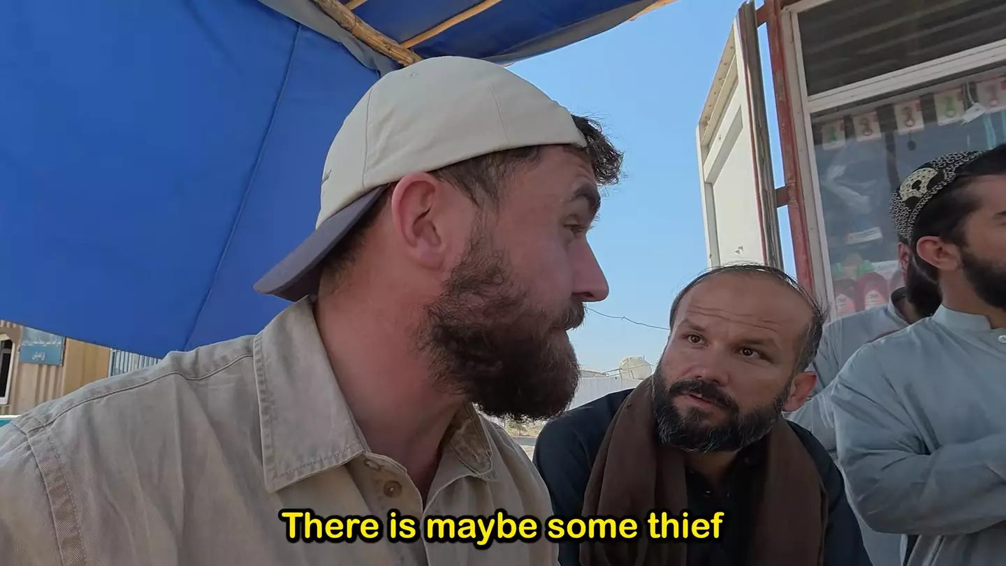 Mike was warned by locals not to take the route he was outlining, with many fearful of thieves along the way (YouTube/Mike Okay)