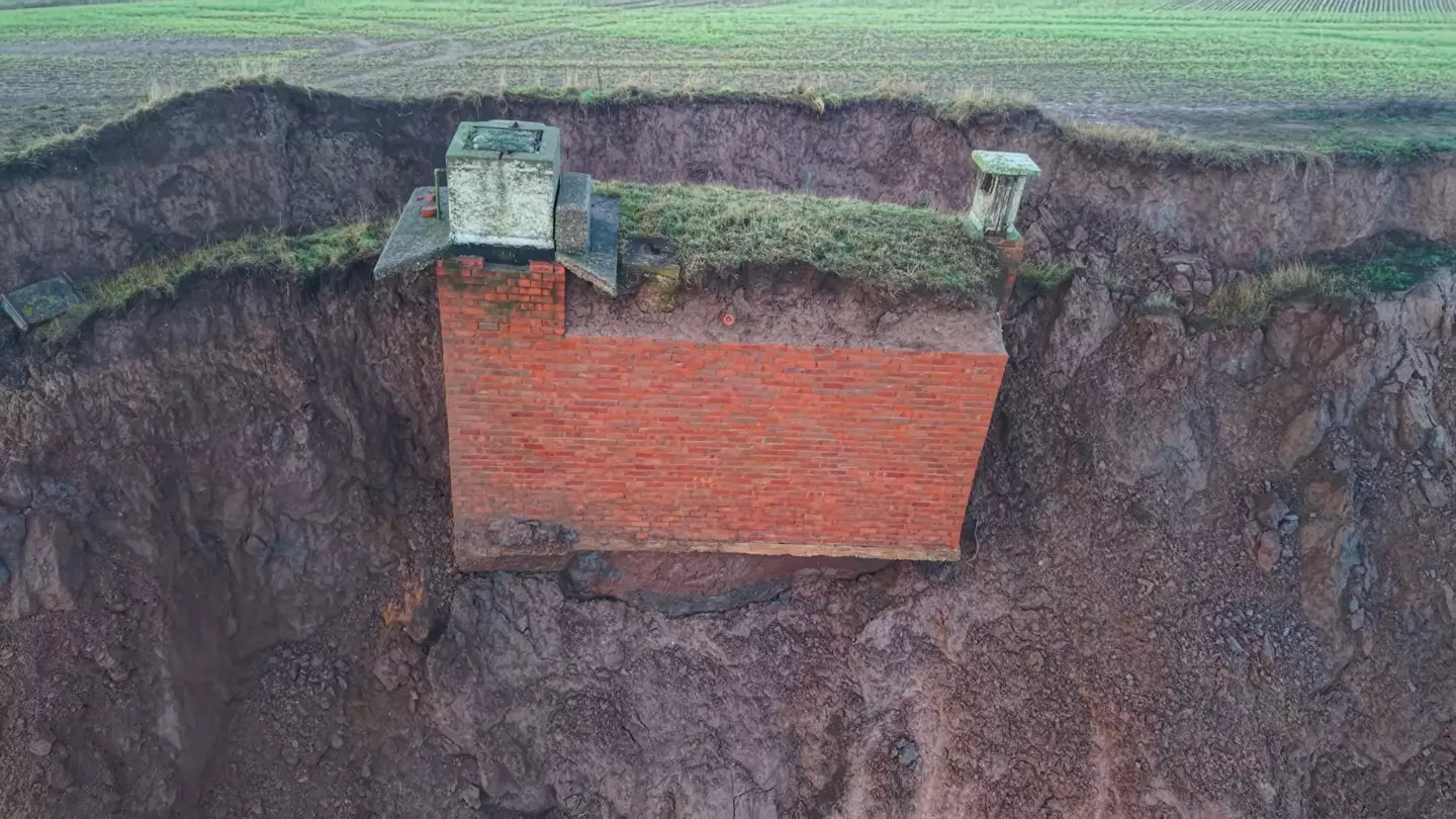One 70-year-old nuclear bunker is dangerously close to destruction following rapid coastline erosion (YouTube/Timothy's Travels)