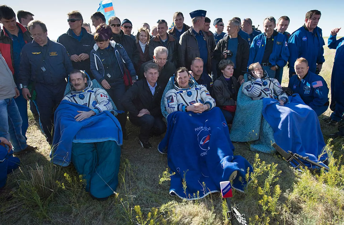 Hadfield returned from 146 days in space in 2013 (NASA / Handout / Getty)