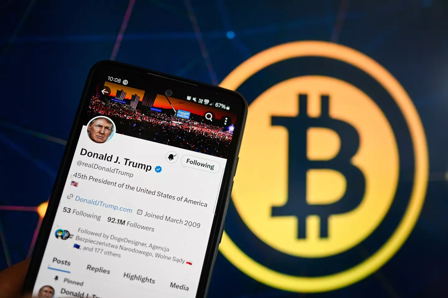 Donald Trump is firmly on the Bitcoin train (SOPA Images / Contributor / Getty)