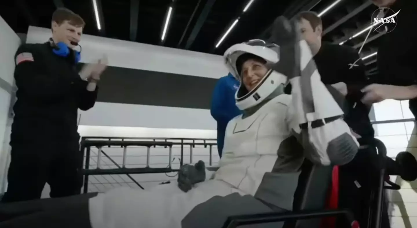 Some were concerned about Williams' health when she landed back on Earth (NASA)