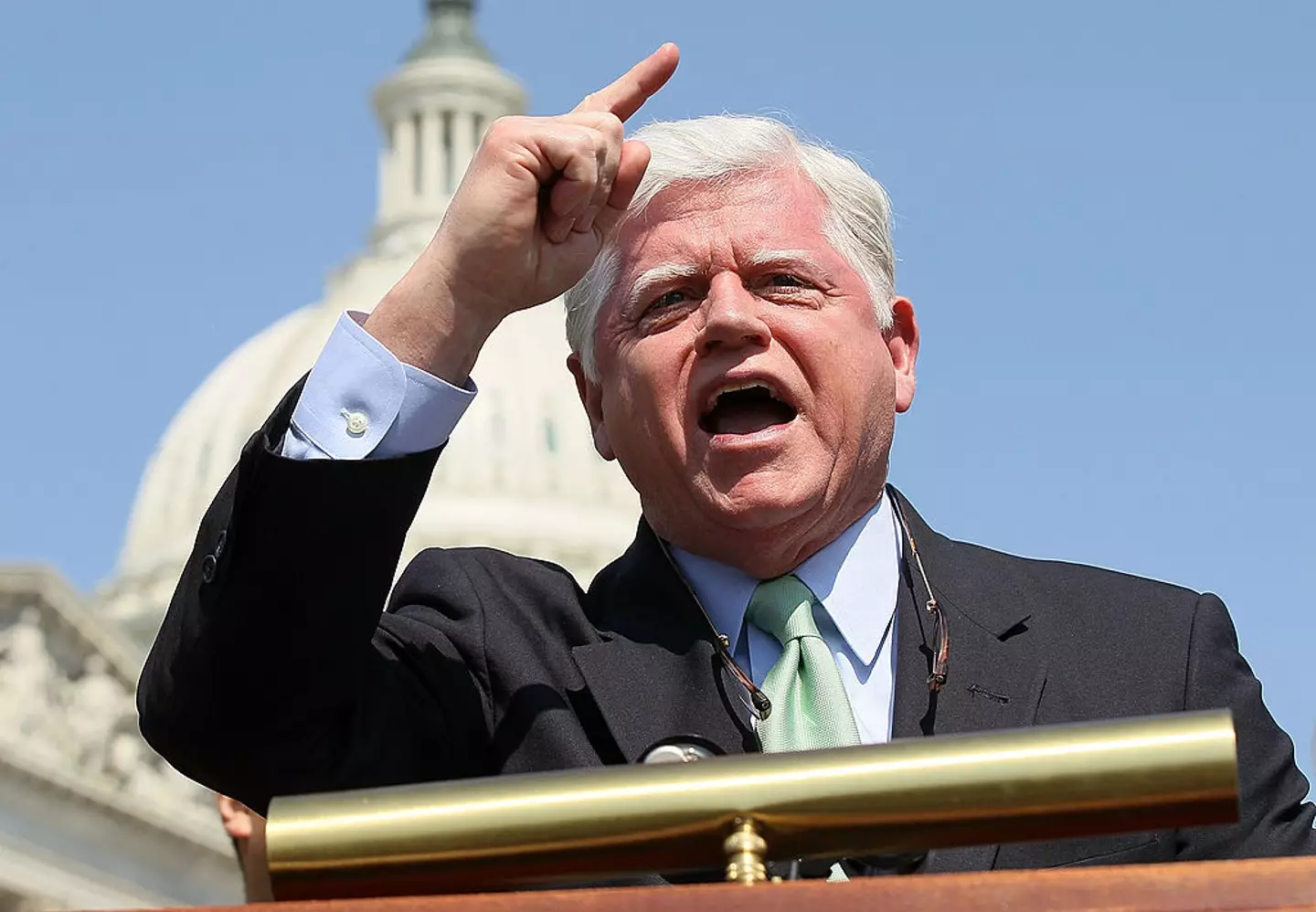 Rep. John Larson released a fiery rant against Musk and DOGE, calling out the richest man in the world (Alex Wong/Getty Images)