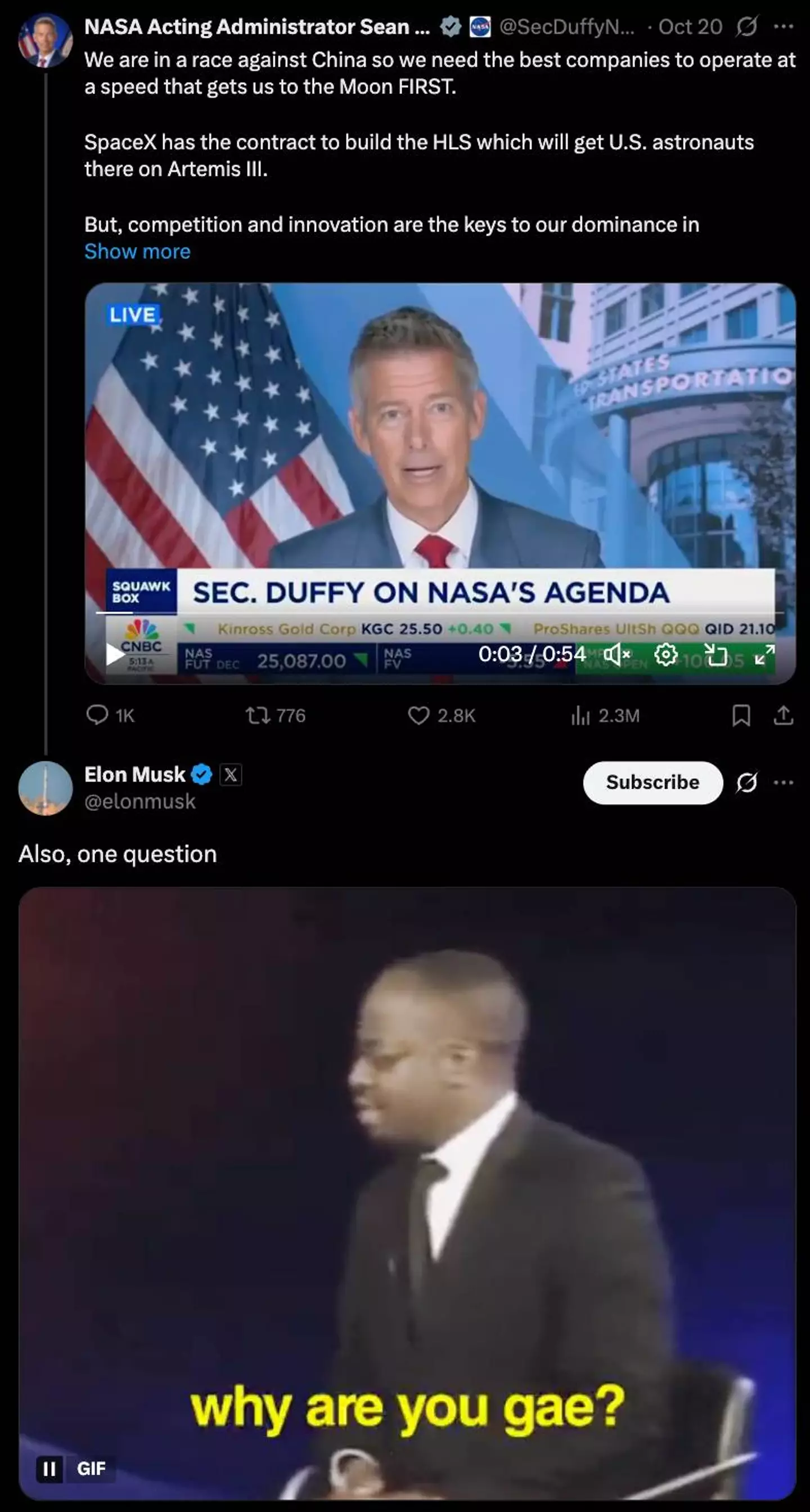 Musk has been called out for his 'childish' behavior (X / Elon Musk)
