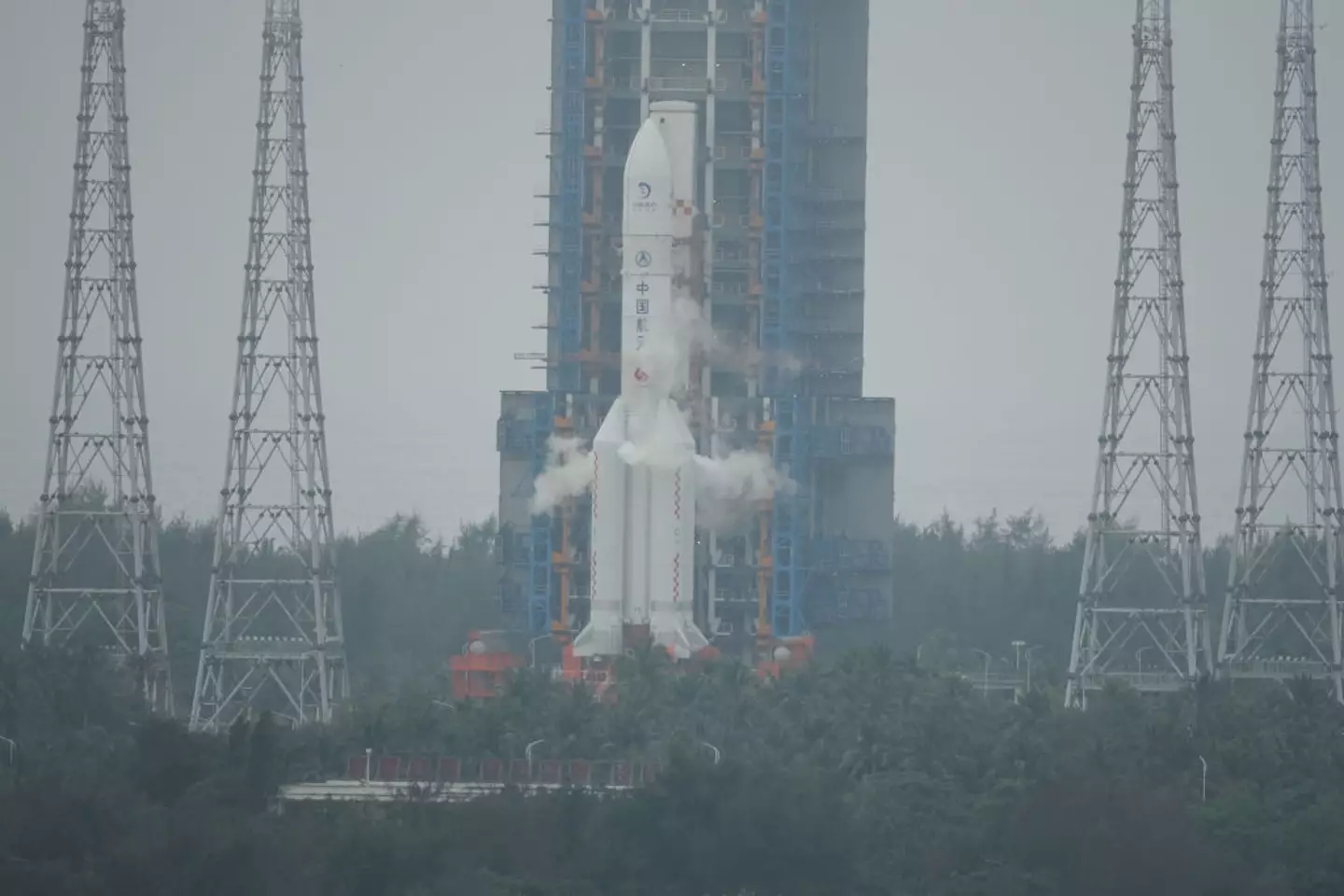 Both China and the US hope to put humans back on the moon in the next five years (Costfoto / NurPhoto via Getty Images)