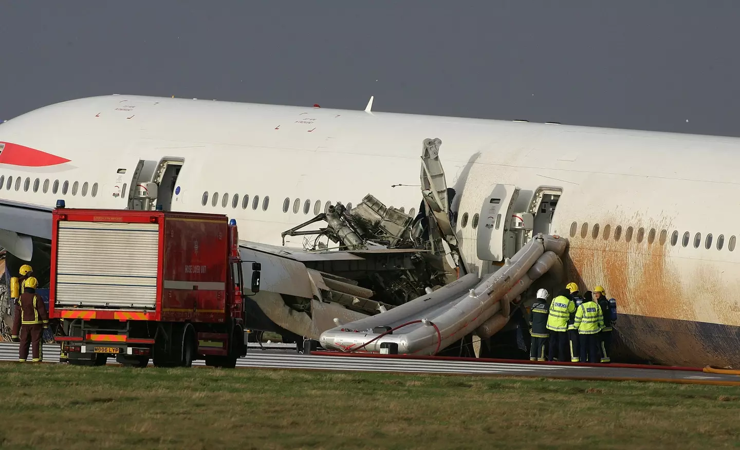 Both of the plane's engines failed as it started to land (Cate Gillon/Getty Images)