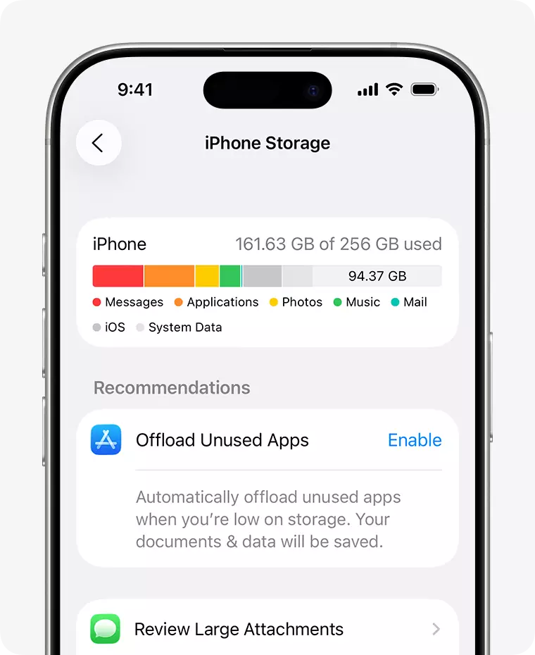 There are handy ways to free up your iPhone storage (Apple)