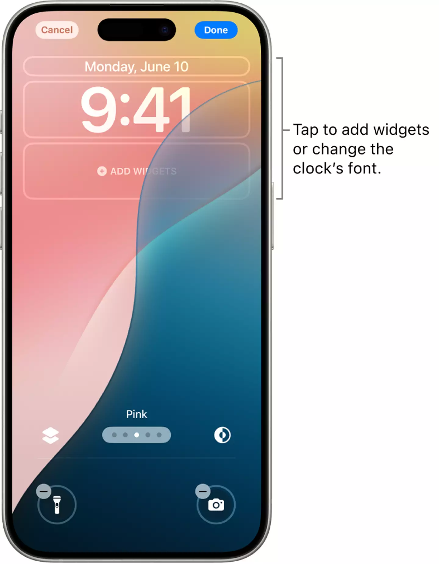 You can customize your iPhone lock screen (Apple)