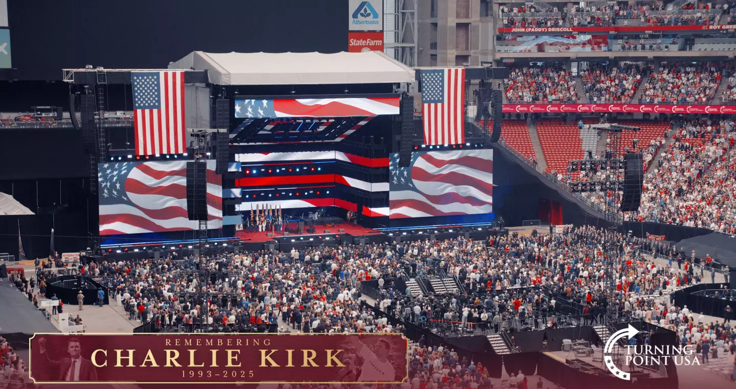 Charlie Kirk's memorial is currently underway (Rumble)