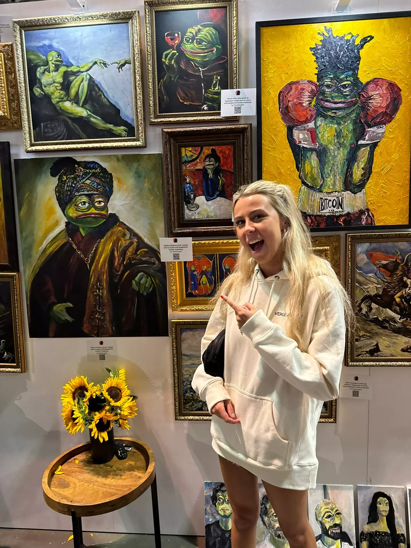 The 21-year-old received some advice from the Tesla boss (X/@HalieyWelchX)