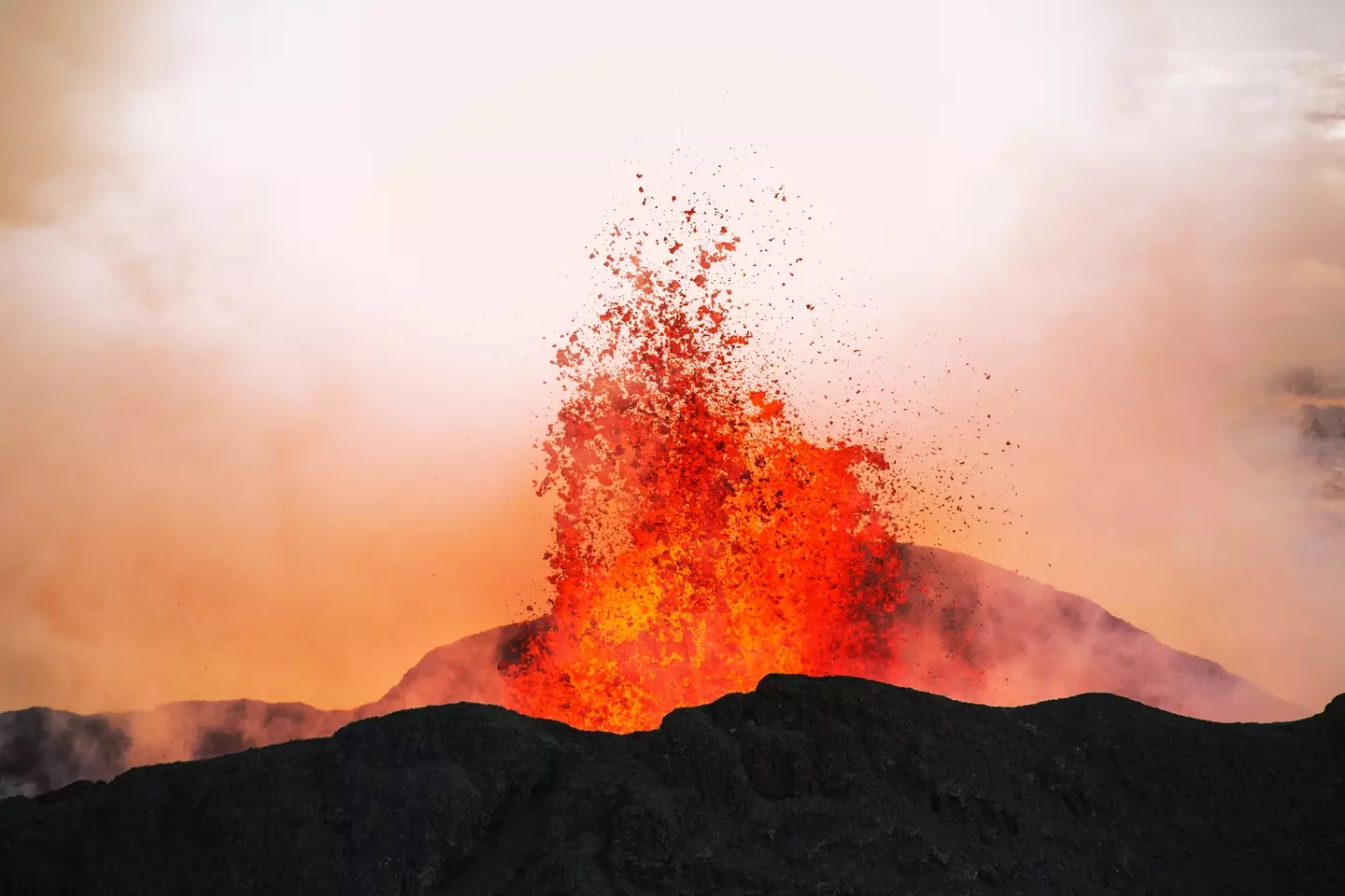 The magma cap is located over two miles below the volcano (Arctic-Images / Getty Images)