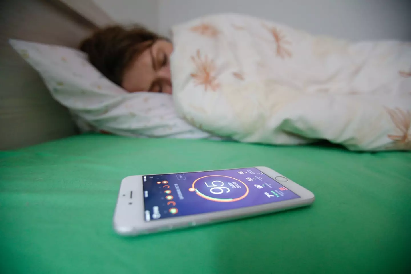 The sleep cycle app recorded something strange (Jaap Arriens/NurPhoto via Getty Images)