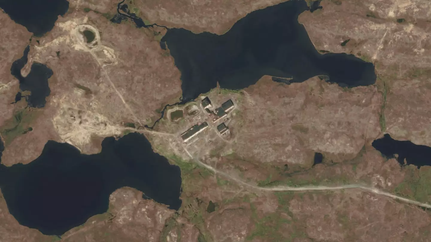 The hole is located in the Arctic Circle (maps4media via Getty Images)