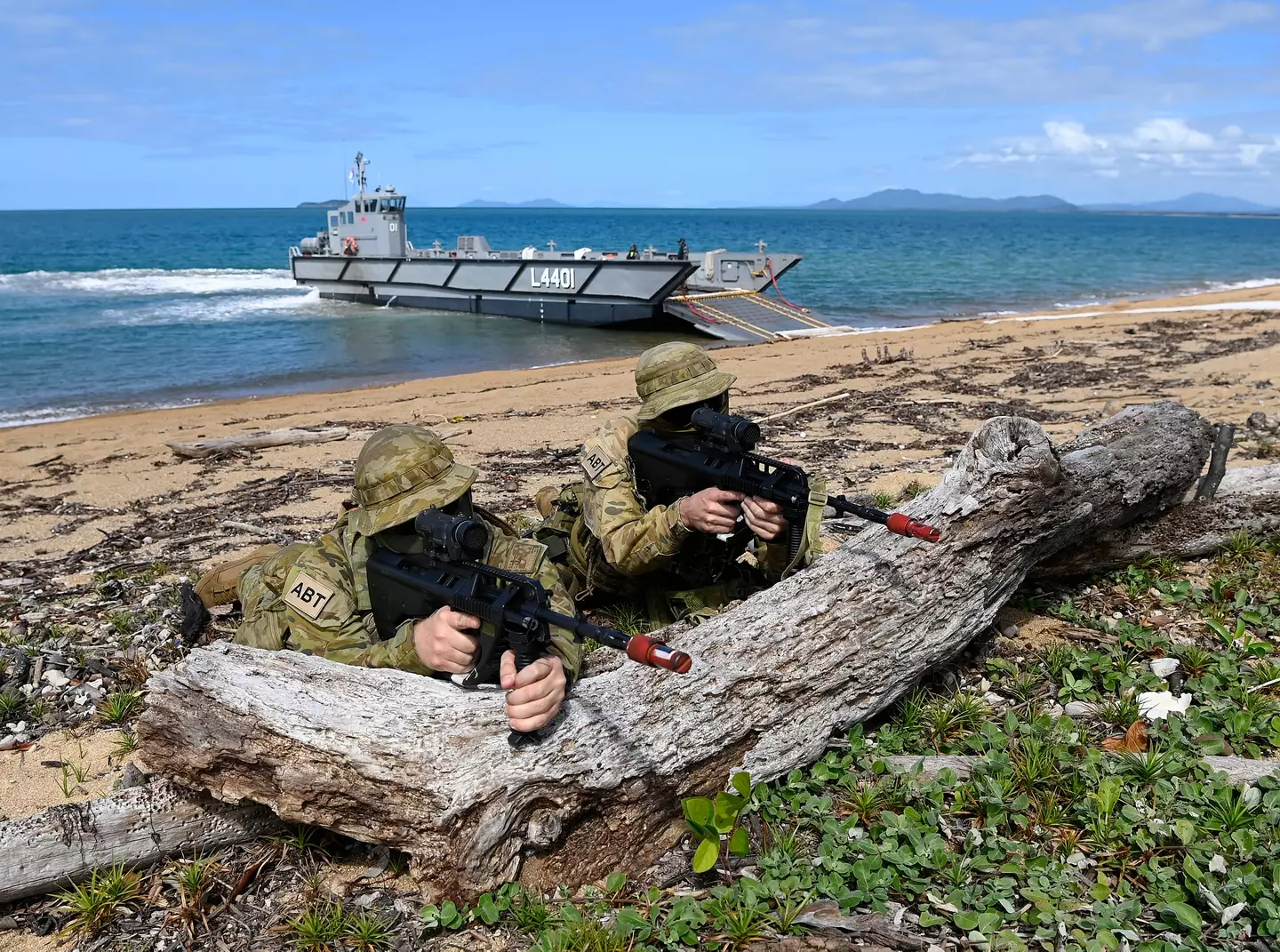 The exercises are taking place off the Australian coast (Ian Hitchcock/Getty Images)