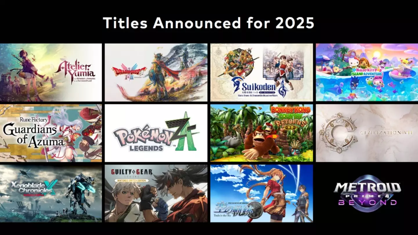 Nintendo's upcoming lineup of Switch games (Nintendo)