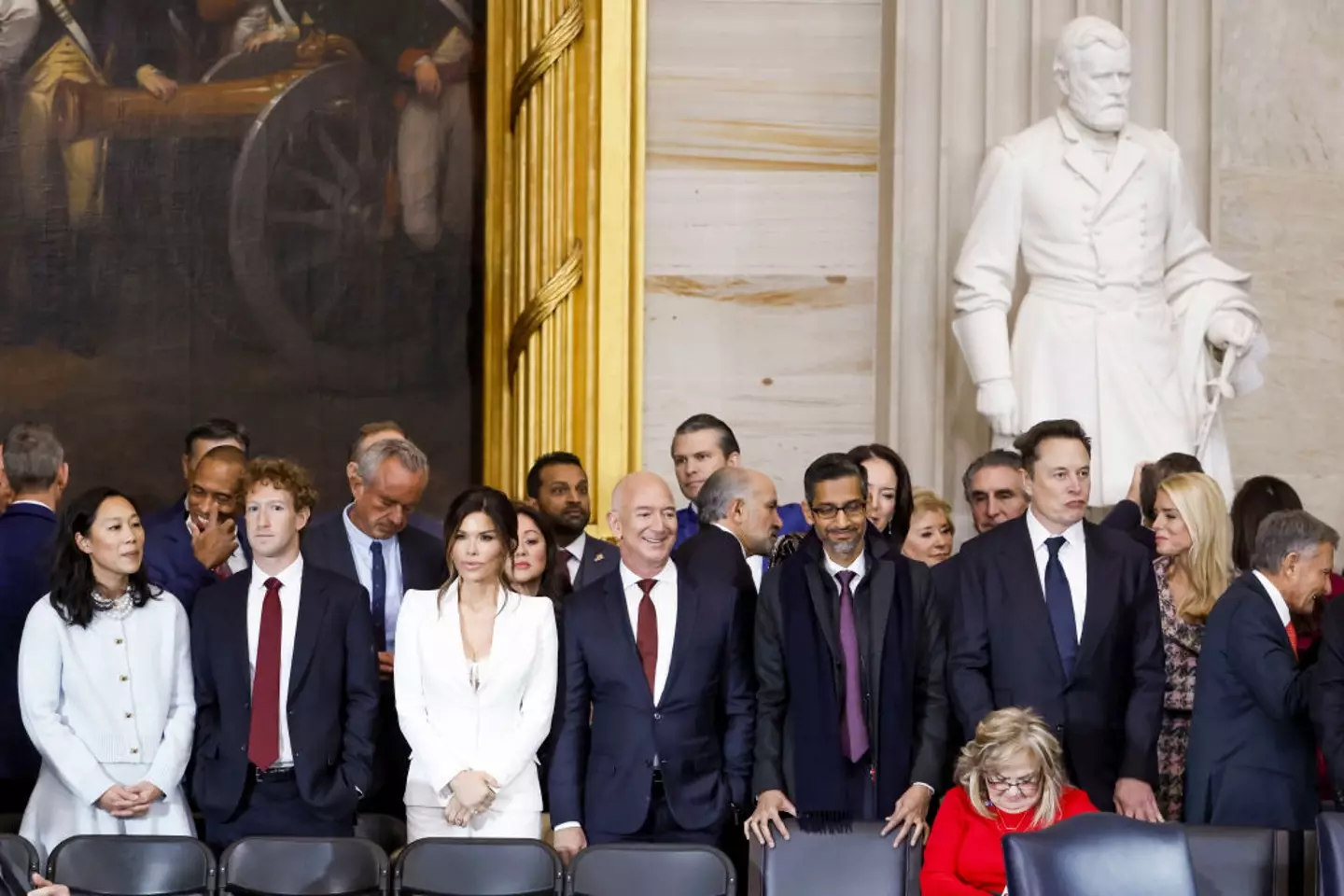 Guests attending Trump's inauguration have a combined wealth that stretches beyond $1.35 trillion (Shawn Thew-Pool/Getty Images)