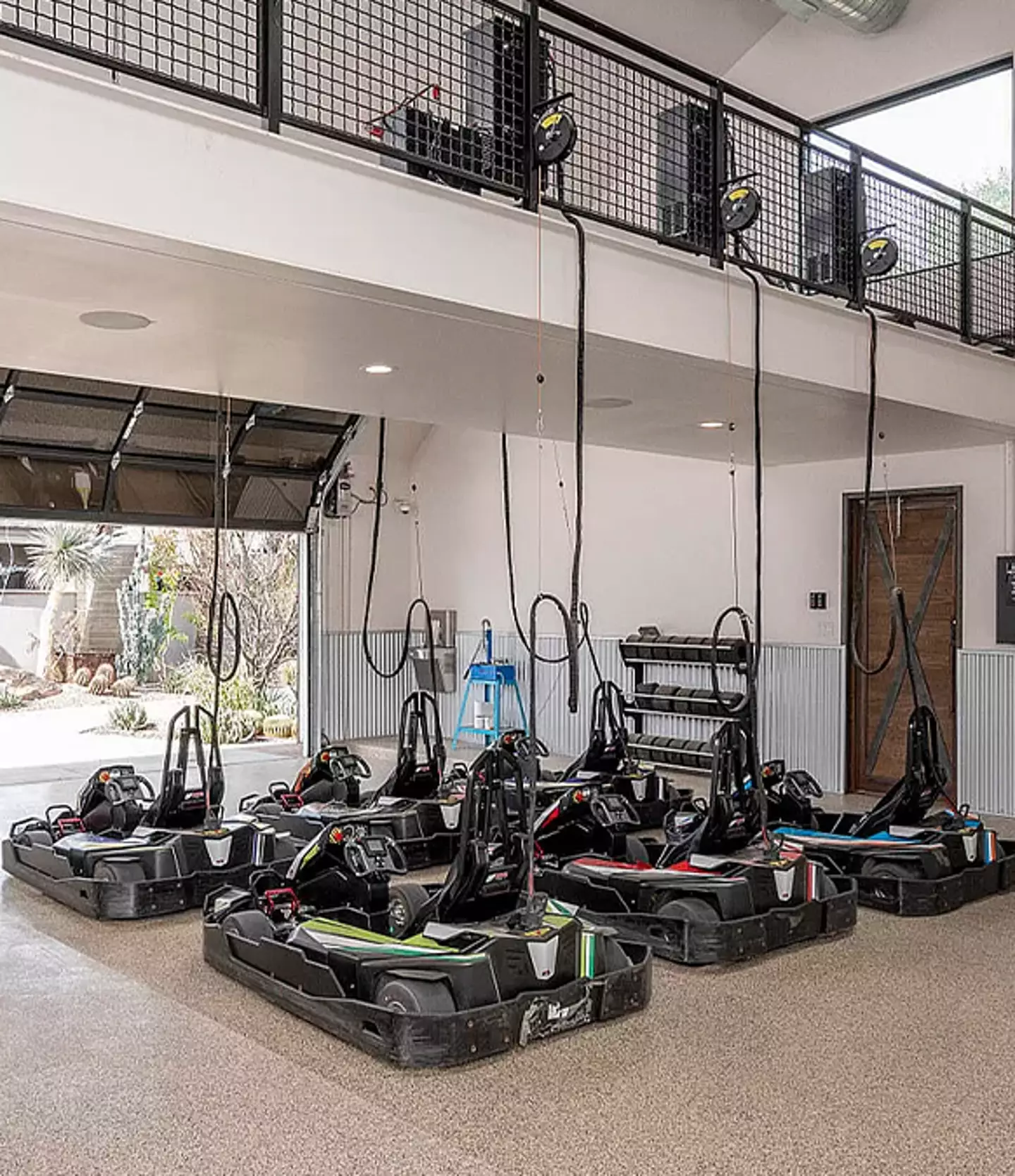 The track has seven corners and an indoor pit stop / Zillow