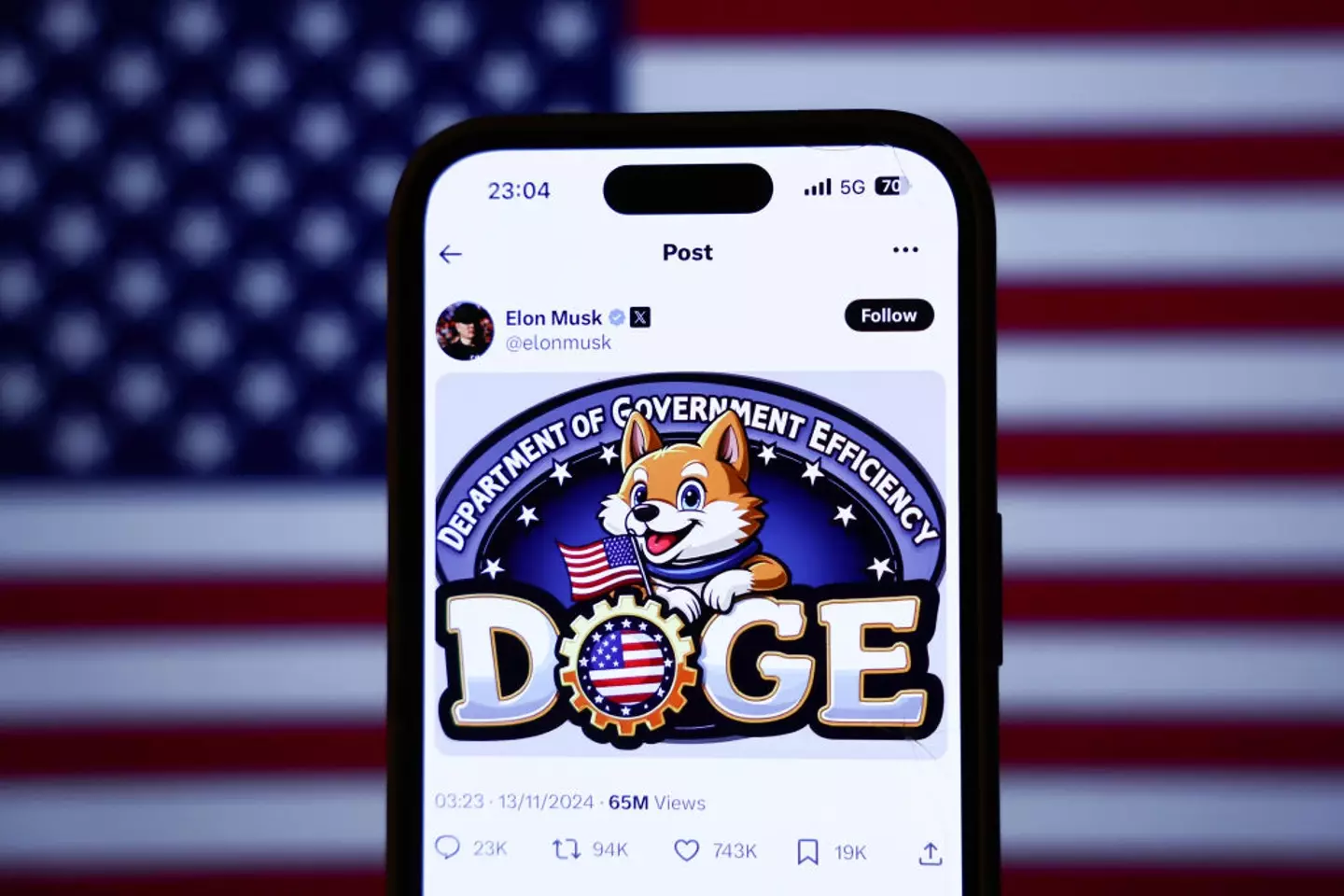 Elon Musk has now been given access to the Treasury's payment system (Jakub Porzycki/NurPhoto via Getty Images)