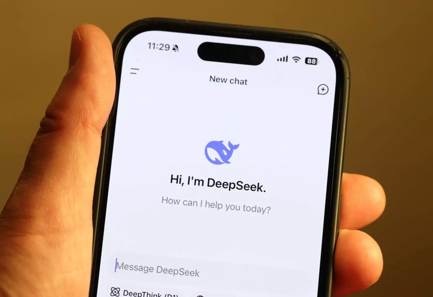 Chinese AI app DeepSeek has caused the stock market to crash (Justin Sullivan/Getty Images)