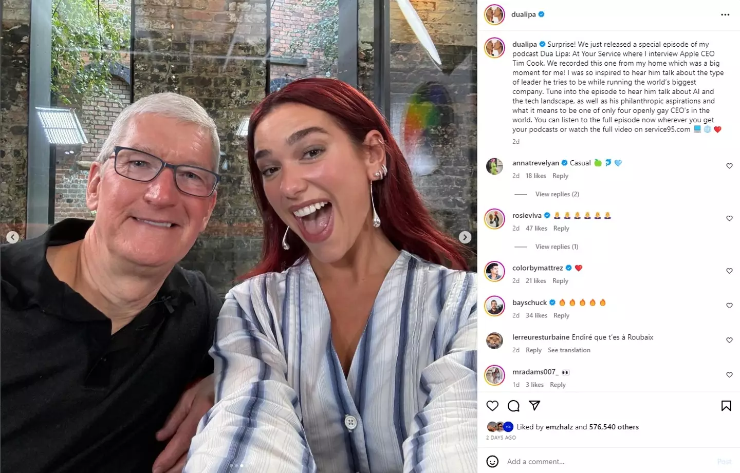 Dua Lipa Instagram