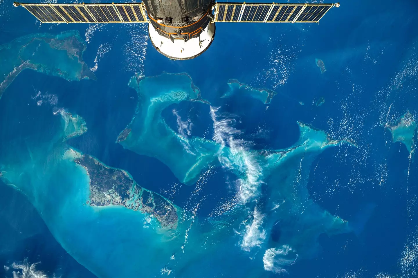 The International Space Station (ISS) maintains an average altitude of over 400km above us. (Roberto Machado Noa via Getty images.)