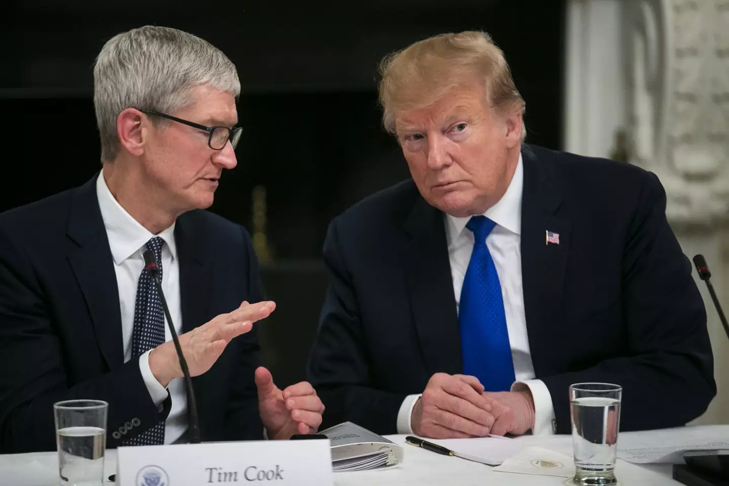 Cook and Trump look to have a good working relationship (Bloomberg / Contributor / Getty)