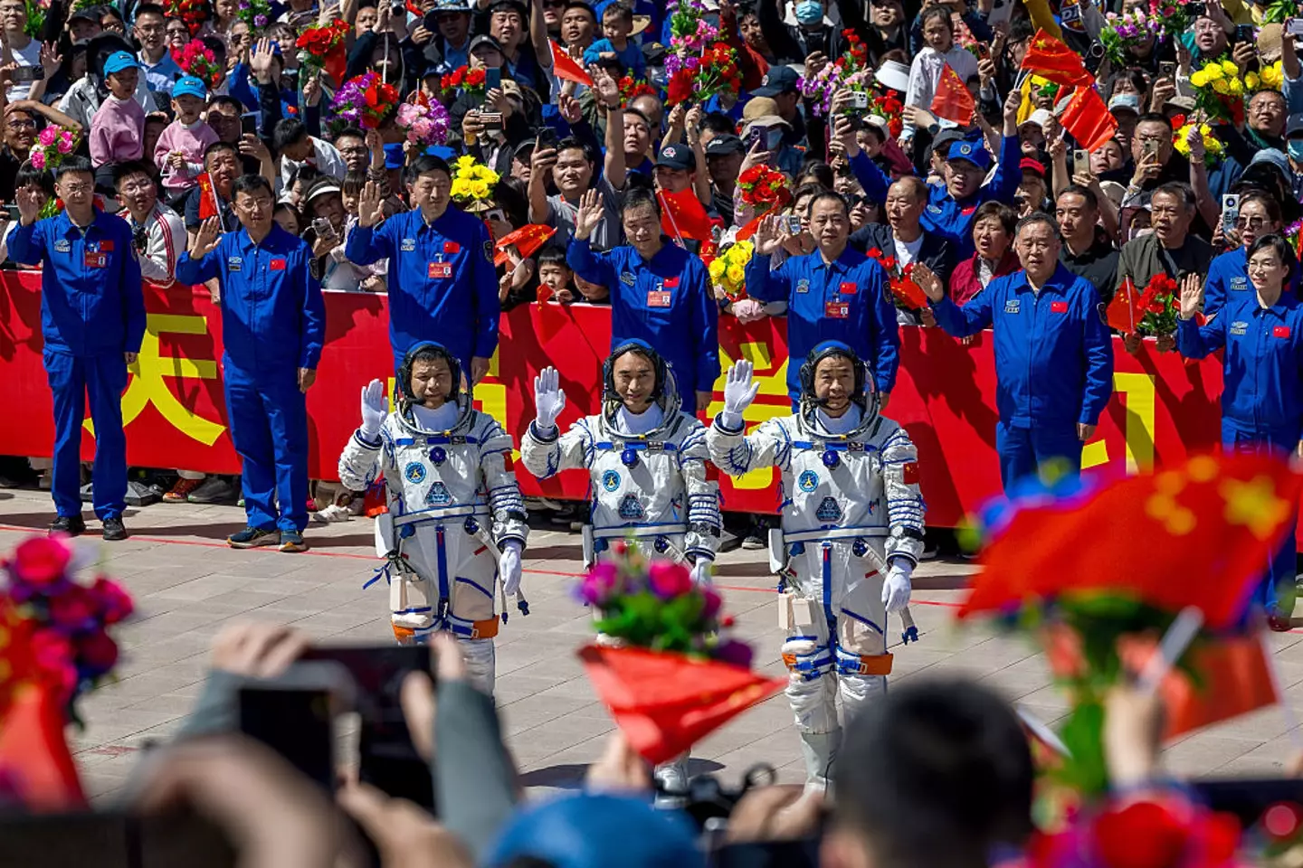 There's no word on when the Shenzhou-20 astronauts could return home (VCG / Contributor / Getty)