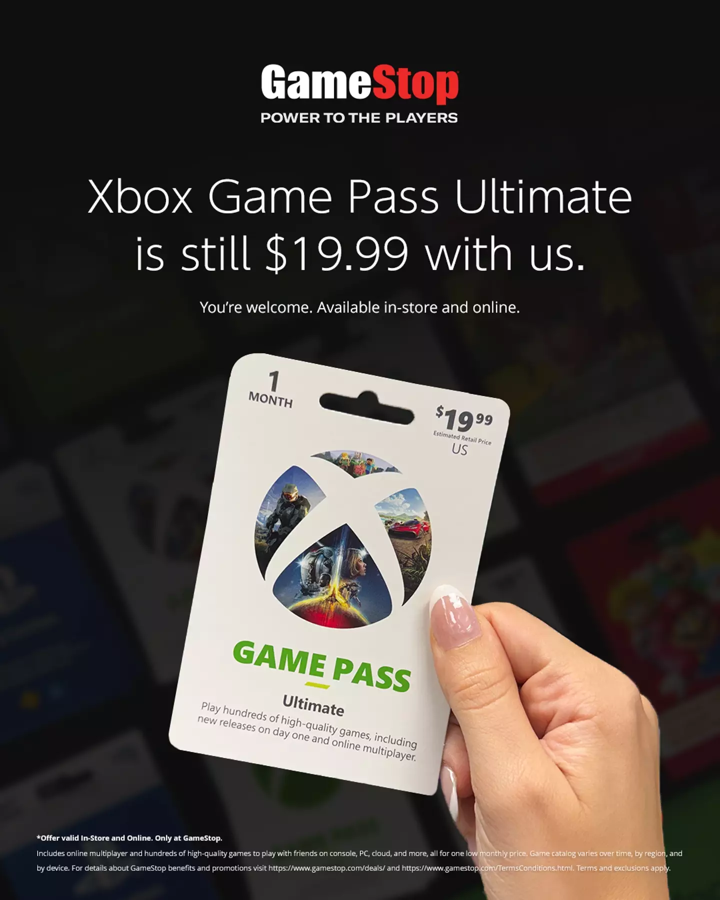 GameStop announced it won't be increasing the price of the passes (GameStop)