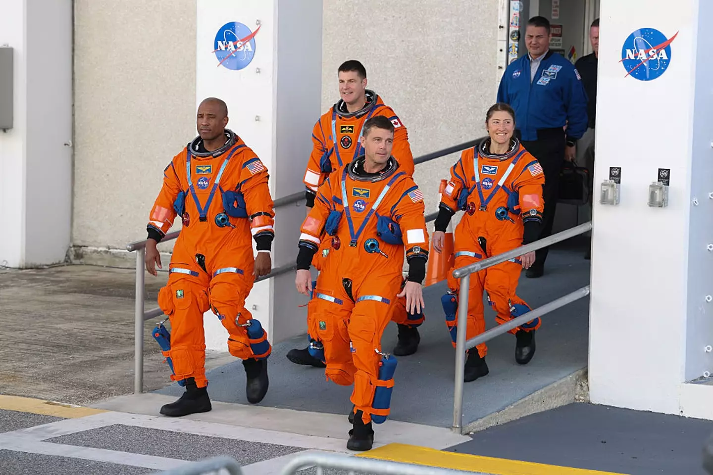 The Artemis II mission will only orbit around the Moon as a 'test', and it won't be until Artemis III that astronauts land on the surface (Joe Raedle/Getty Images)