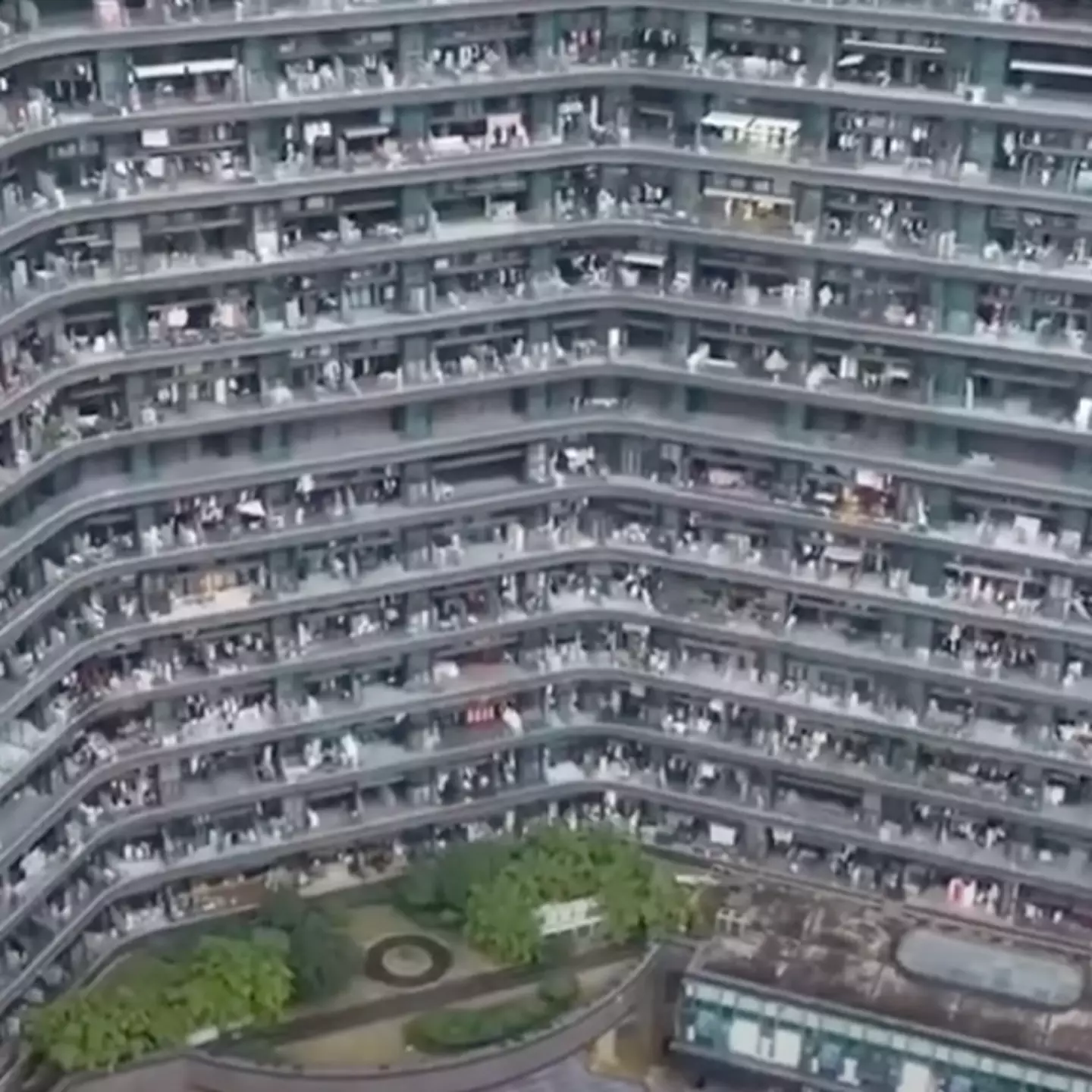 This is what inside looks like of 'dystopian' apartment complex home to 20,000 residents that never need to go outside
